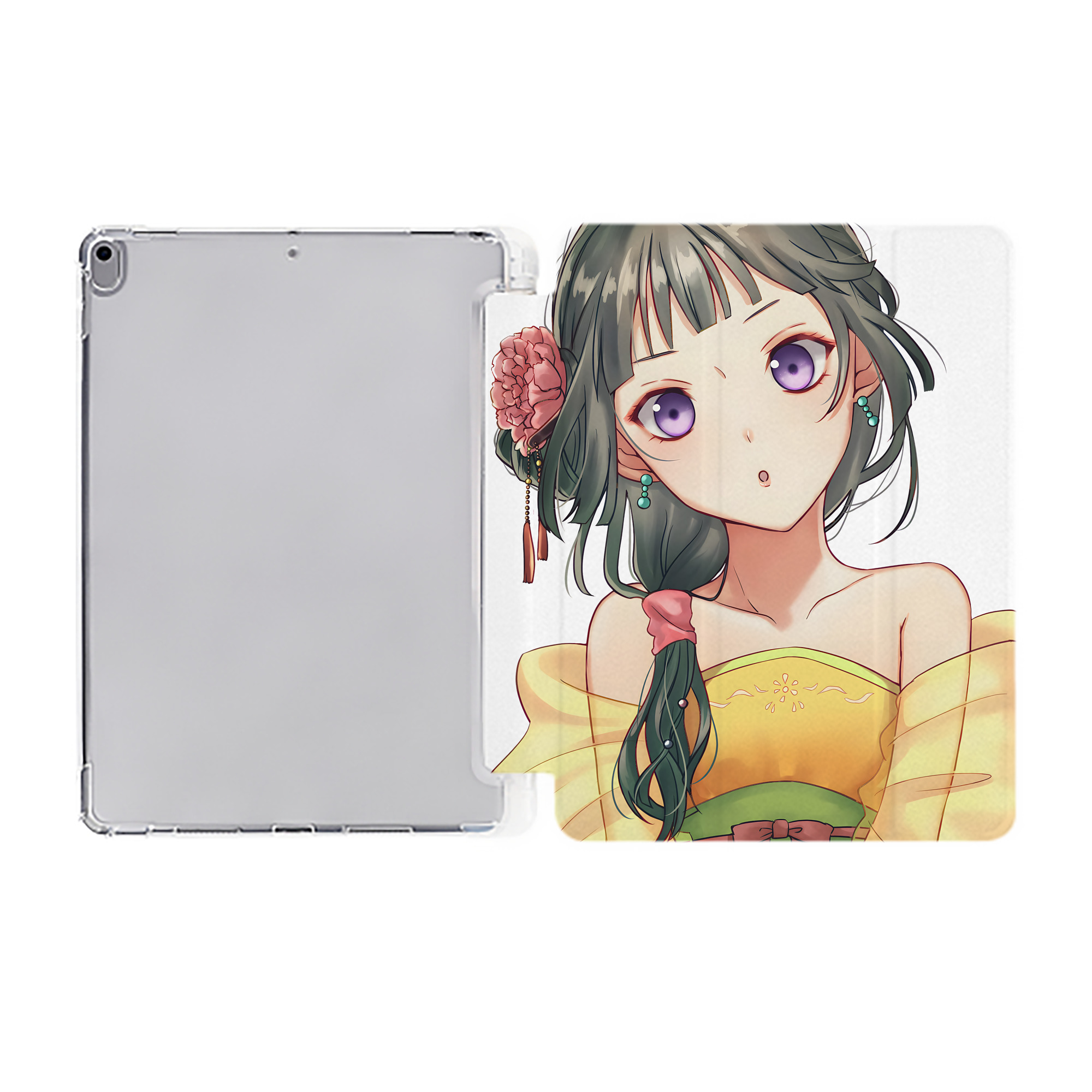 （画像用） 薬屋のひとりごと The Apothecary Diaries IPad ケース ペン収納付き 三つ折りスタンド PUレザー×シリコン 対応機種9.5/10.5/10.9インチ